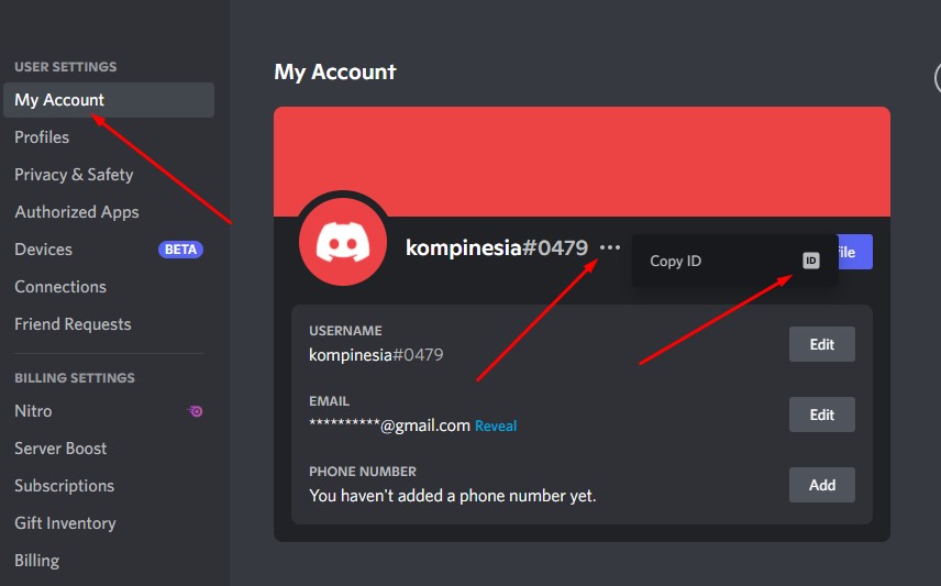 copy id discord