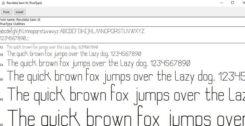 install fonts 1
