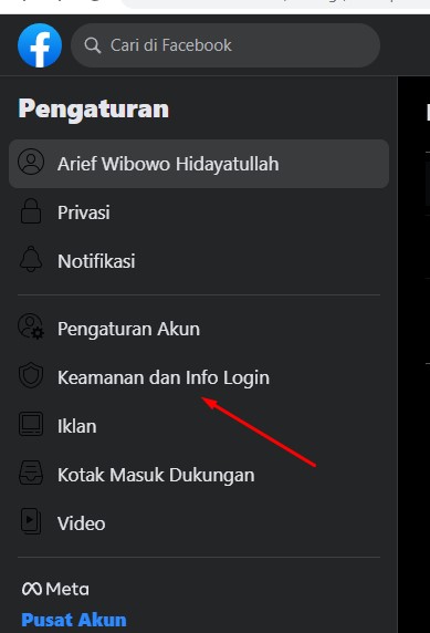 keamanan dan info login fb