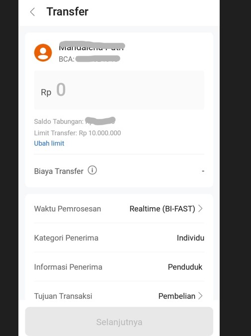 masukan nominal tf seabank 2