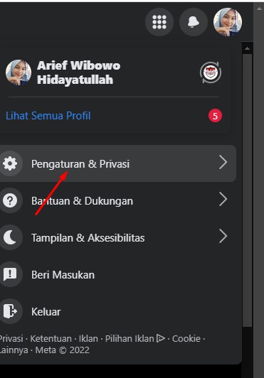 pengaturan dan privasi