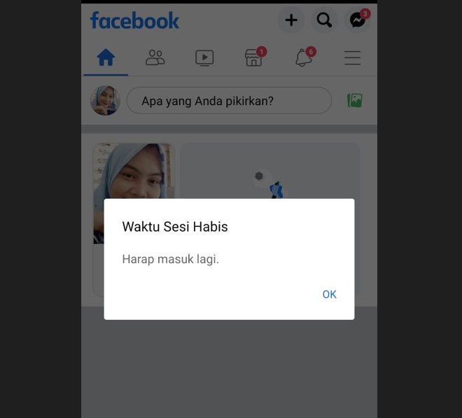waktu sesi habis