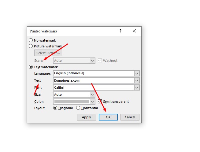 text watermark ms word